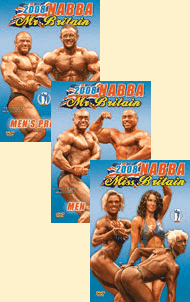 2008 NABBA Britain: 3 Disc Set Special Deal