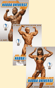 2008 NABBA Universe: Triple Pack DVD Special Deal